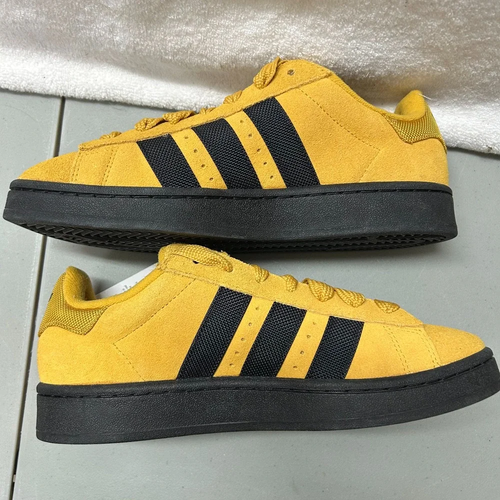 Adidas Mens Size 8.5 Ws 10 Campus 00s Preloved Yellow/Core Black Suede Shoes